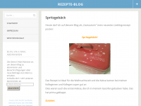 Screenshot des Blogs Rezepte-Blog
