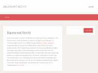 Screenshot des Blogs Bauen mit Recht