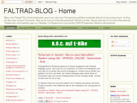 Screenshot des Blogs Faltrad-Blog