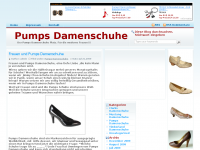 Screenshot des Blogs Pumps Damenschuhe