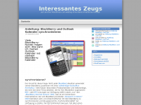Screenshot des Blogs Interessantes Zeugs