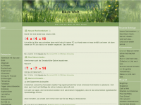 Screenshot des Blogs Bluis Welt