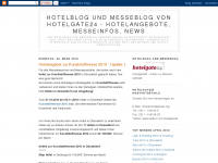 Screenshot des Blogs Hotelblog und Messeblog von Hotelgate24