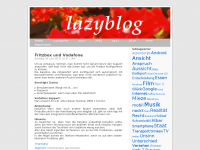 Screenshot des Blogs lazyblog