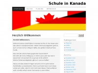 Screenshot des Blogs Schule in Kanada