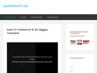 Screenshot des Blogs www.save.tv