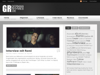 Screenshot des Blogs GermanRhymes.de Blog