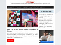 Screenshot des Blogs IPTVtoday.de – Neues zu IPTV und Internetfernsehen