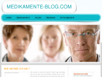 Screenshot des Blogs Medikamente Blog