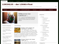 Screenshot des Blogs Lukuhlus, der LOHAS-Blogger