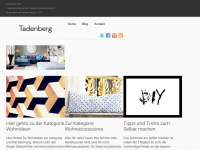 Screenshot des Blogs Tadenberg – Wohnaccessoires und Interior Design Blog
