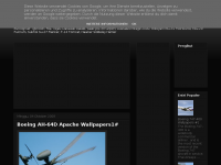 Screenshot des Blogs aircraft wallpapers