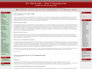 Screenshot des Blogs Der Finanzblog