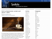 Screenshot des Blogs SynActio