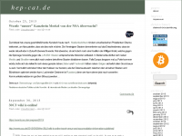 Screenshot des Blogs hep-cat.de