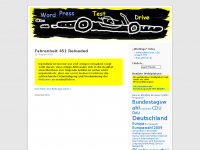Screenshot des Blogs German WordPress Test Drive