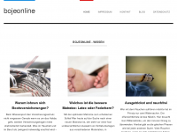Screenshot des Blogs Boje Online