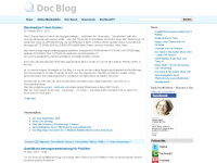 Screenshot des Blogs Doc Blog