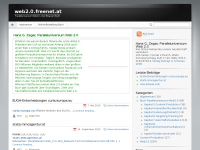 Screenshot des Blogs Paralleluniversum Web2.0 – Der Blog zum Buch