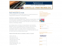 Screenshot des Blogs Arvelle Partnerblog