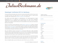 Screenshot des Blogs Blog über Computer und Programmieren von Julius Beckmann