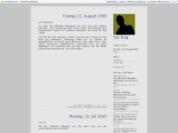 Screenshot des Blogs Sky Blog