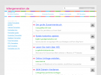 Screenshot des Blogs Killergeneration