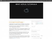 Screenshot des Blogs Best Apple Tutorials