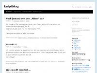 Screenshot des Blogs kaipiblog
