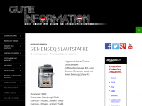 Screenshot des Blogs Gute Information