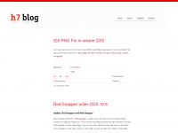Screenshot des Blogs h7blog