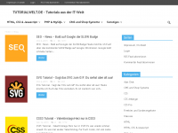 Screenshot des Blogs Tutorialwelt