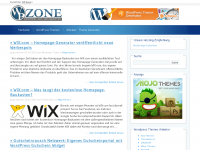 Screenshot des Blogs WP-Zone