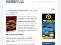 Screenshot des Blogs Internet Marketing für Anfänger