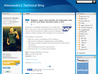 Screenshot des Blogs Alessandro Banzer’s Blog