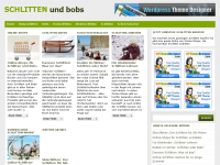 Screenshot des Blogs Schlitten Blog
