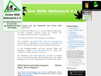 Screenshot des Blogs Grüne Hilfe Netzwerk e.V.