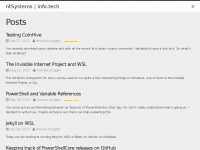 Screenshot des Blogs ntSystems
