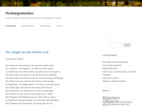 Screenshot des Blogs Herbstgedanken