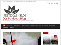 Screenshot des Blogs Petticoat Forum
