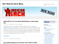 Screenshot des Blogs Der Reiche Sack Blog