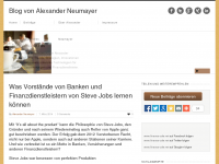 Screenshot des Blogs finance-Cafe
