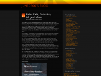 Screenshot des Blogs wordpress