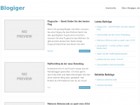 Screenshot des Blogs Blogiger – Wir sind Blogiger