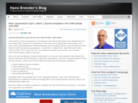 Screenshot des Blogs Hans Brender’s Blog