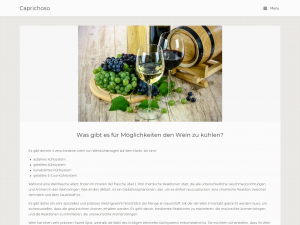 Screenshot des Blogs Caprichoso