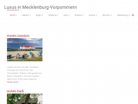Screenshot des Blogs Luxus in Mecklenburg-Vorpommern