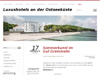 Screenshot des Blogs Luxushotels in Mecklenburg-Vorpommern