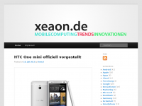 Screenshot des Blogs xeaon.de – mobile computing, trends, innovationen