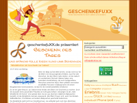 Screenshot des Blogs Geschenkefuxx